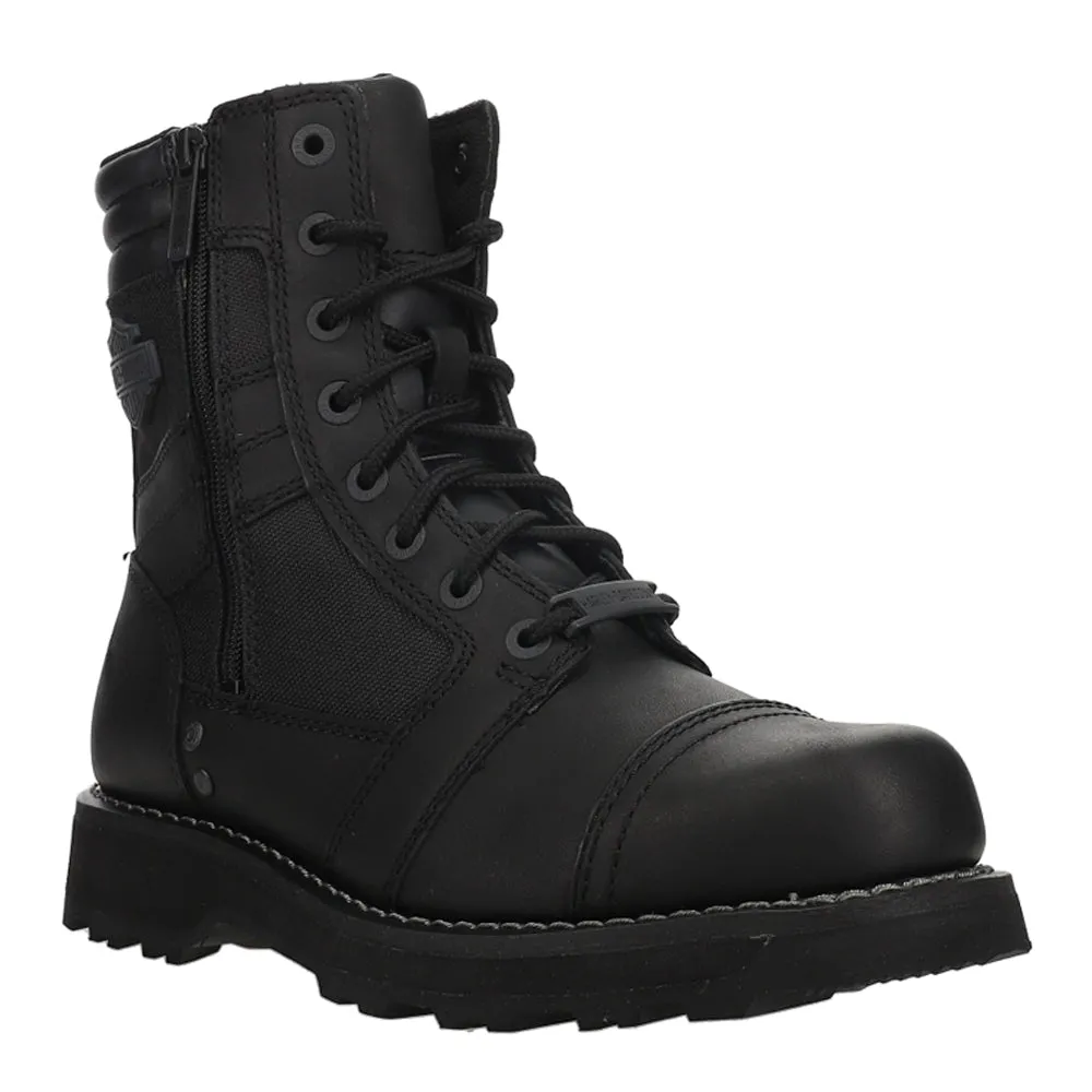 Boxbury Logo Round Toe Motorcycle Boots