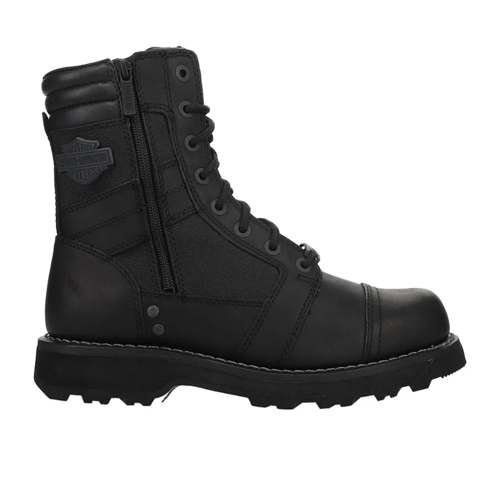 Boxbury Logo Round Toe Motorcycle Boots