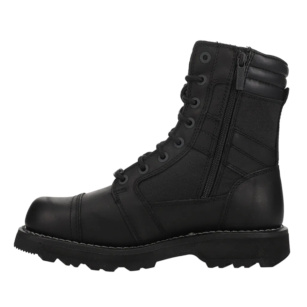 Boxbury Logo Round Toe Motorcycle Boots