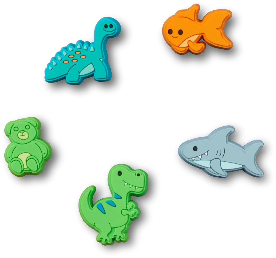 Jibbitz Cartoon Animals 5-Pack