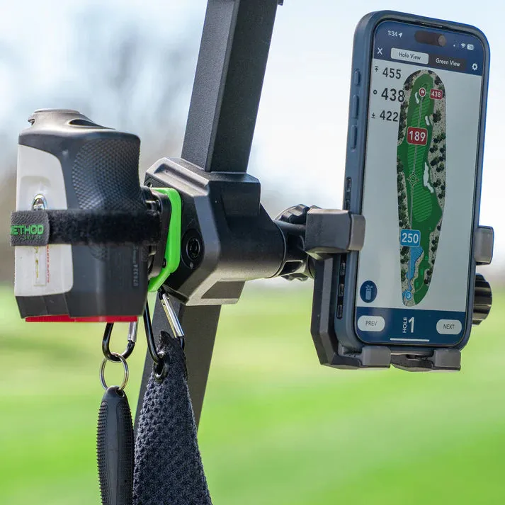 RiderStack Magnetic Golf Cart Phone Holder & Accessory Mount
