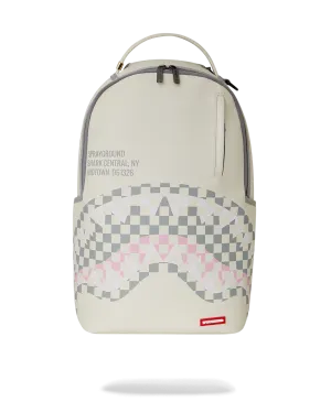 Sprayground Cream Check Shark Central DLXSV Backpack B7420